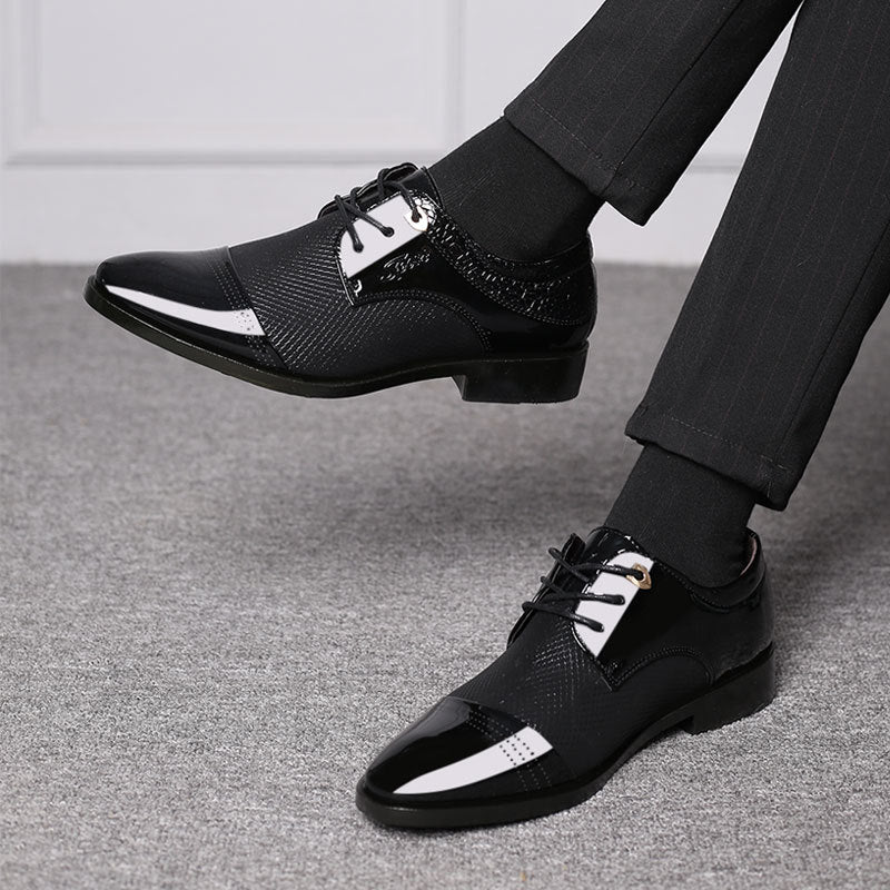 Men’s Executive Mesh Gloss Lace-Up Shoes