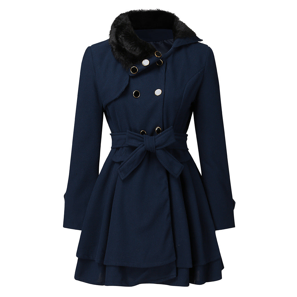 LORVENE Classic Belted Soft Coat