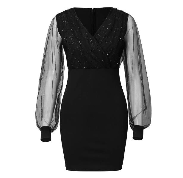 LORVENE Shimmer Sequin Dress