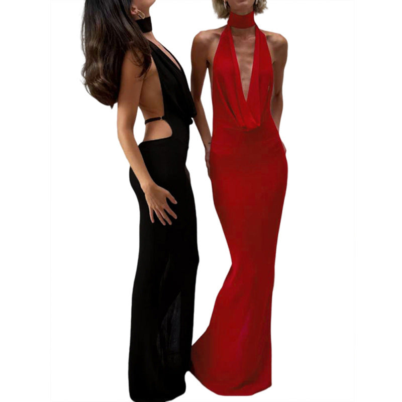 LORVENE Dusk Ruffle Maxi