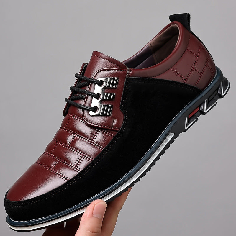 Men’s Contrast Lace-Up Dress Sneakers