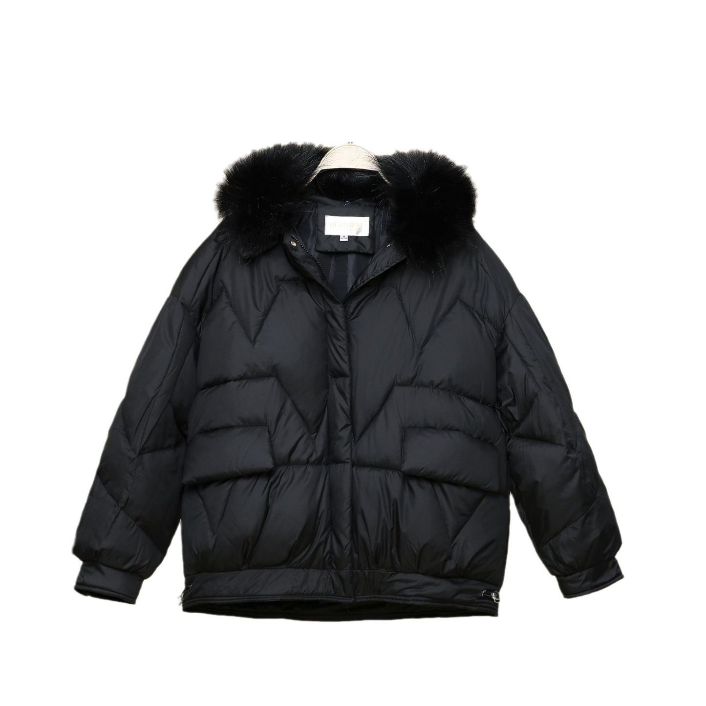 LORVENES Luxe Fur Collar Puffer Jacket