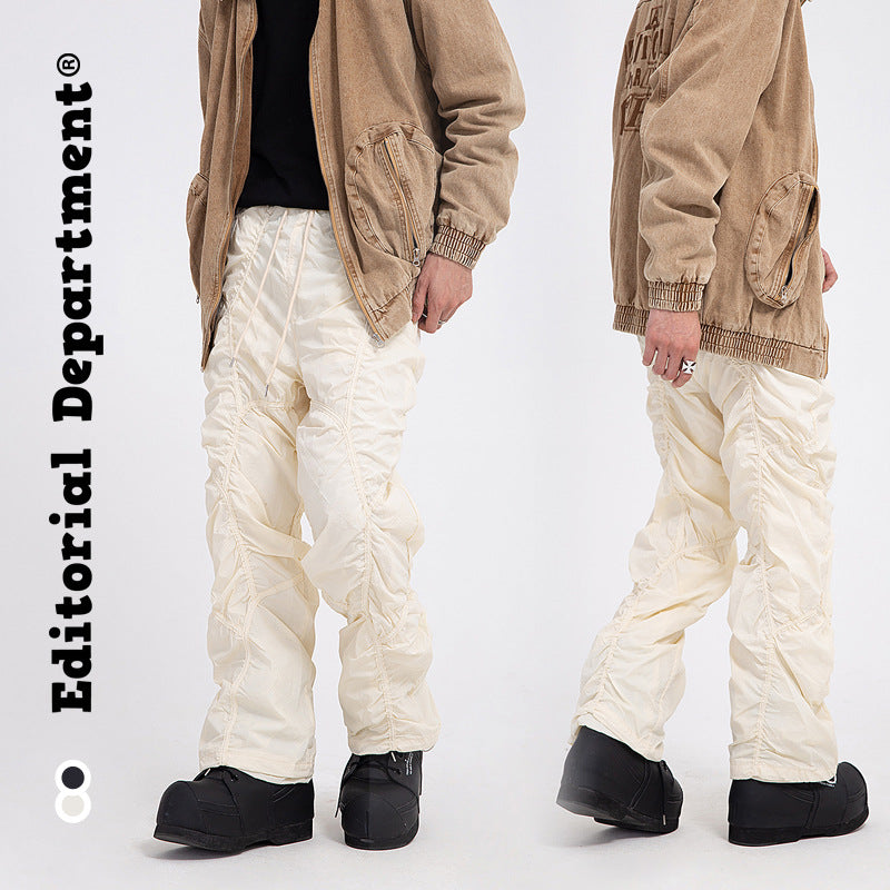 LORVENES Stylish High Waist Slim Pants