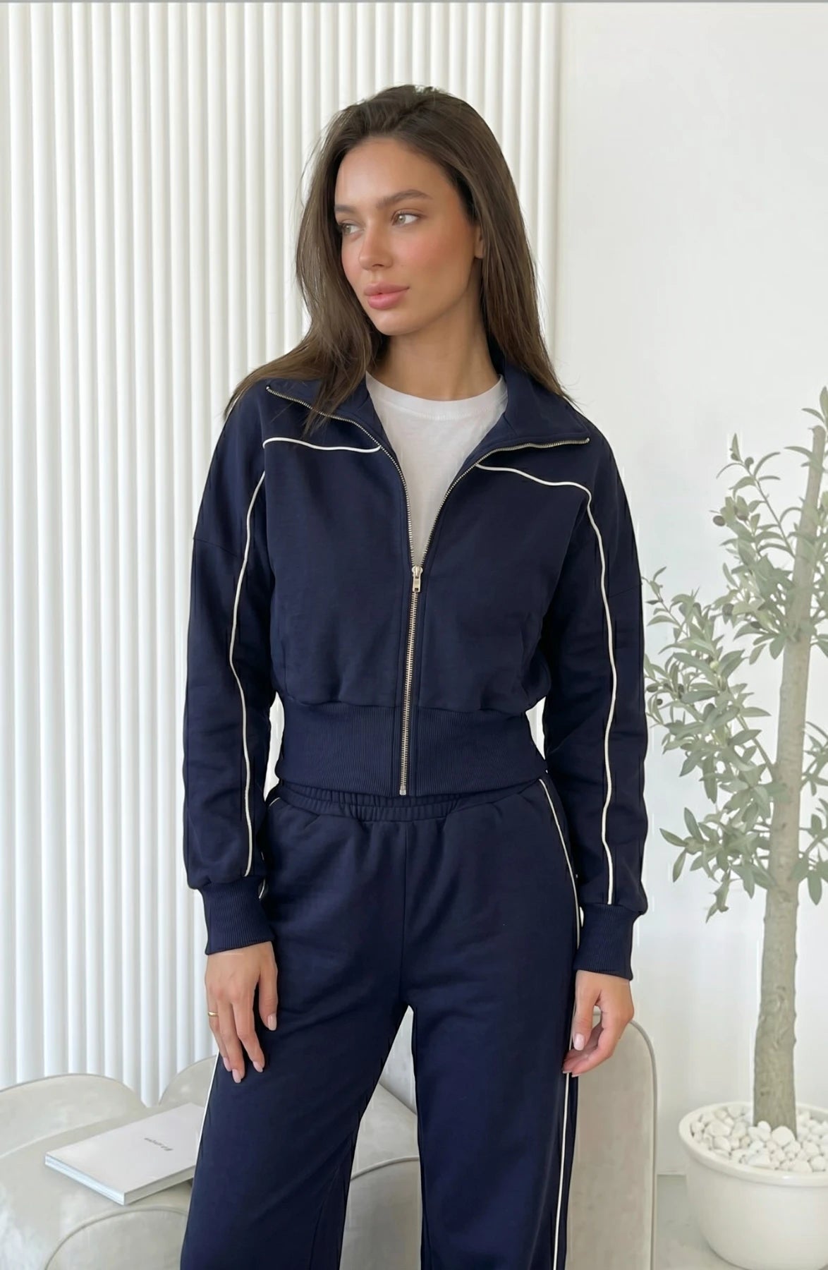 Striped Street Cardigan Set