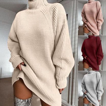 LORVENE Stretch Fit Turtleneck High Neck Collar
