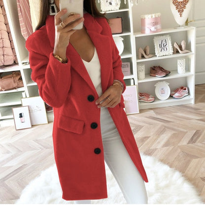 LORVENE Elegant Lapel Trench