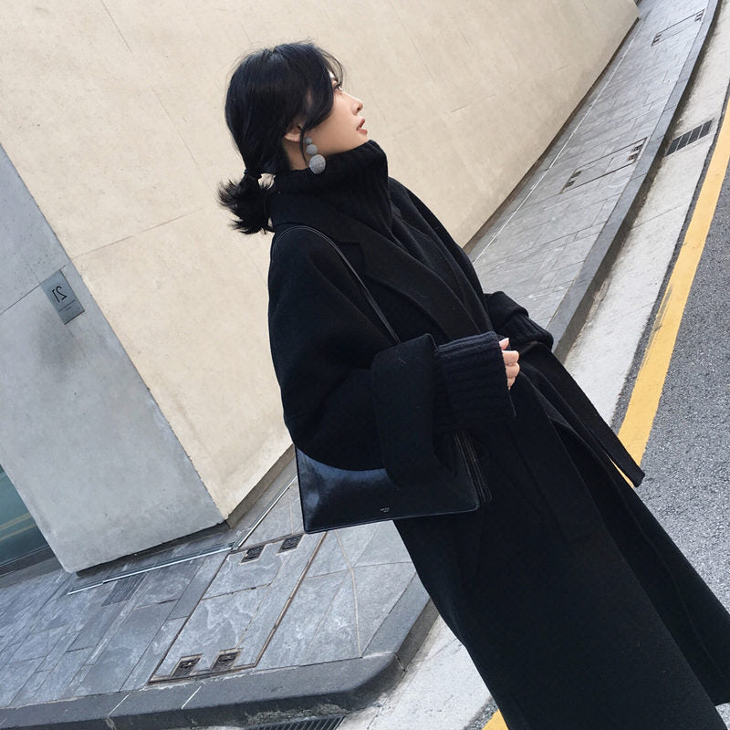 LORVENE Classic Wool Long Coat