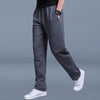 Straight-leg pants dark grey