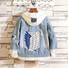 Basket wing denim jacket