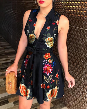 LORVENE Classic Wave Maxi dress featuring a flowing design and elegant fabric, shown in a full-length view.