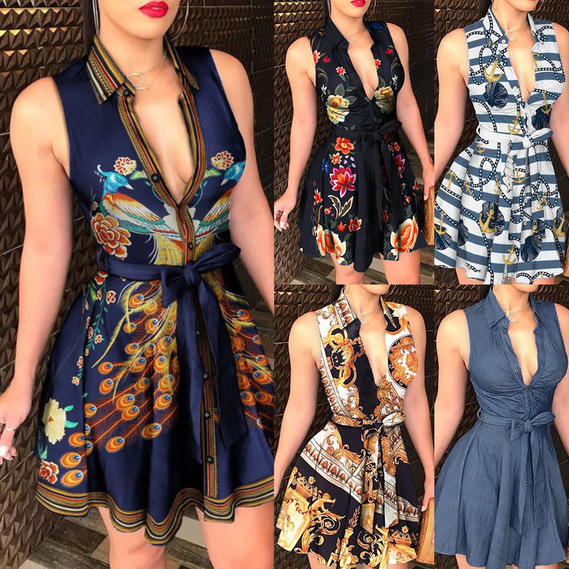 LORVENE Classic Wave Maxi dress with flowing fabric and elegant design, showcased on a mannequin.