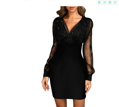LORVENE Shimmer Sequin Dress