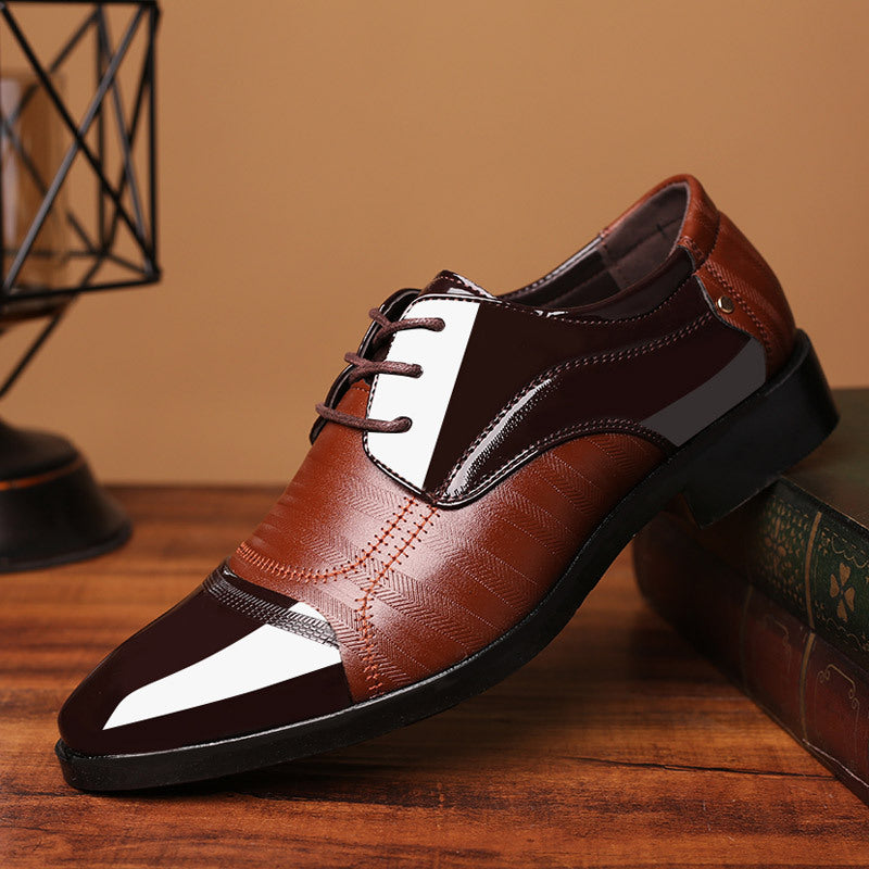 Men’s Dual-Tone Classic Oxford Dress Shoes