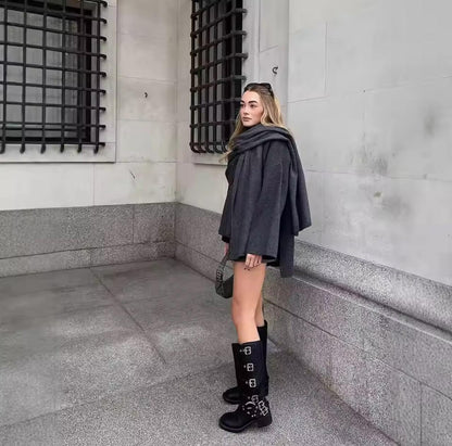 LORVENE Cozy Blanket Shawl