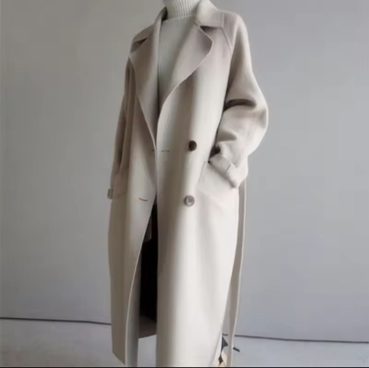 LORVENE Slim Fit Trench