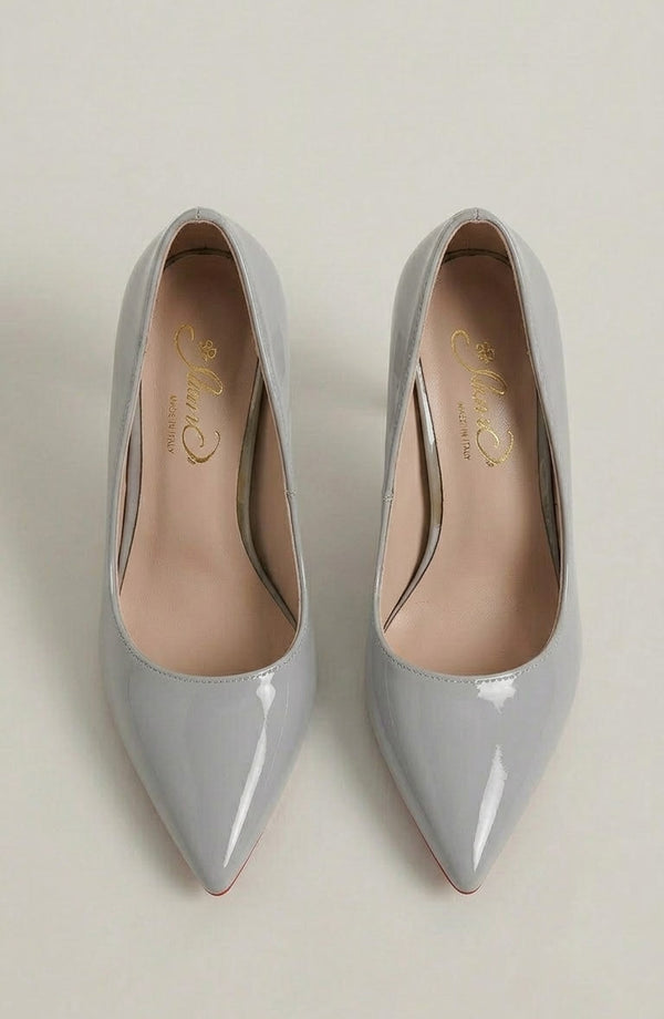 LORVENES Pure Essence heels in nude with pointed toe and stiletto heel, displayed on a neutral background. (600x920)