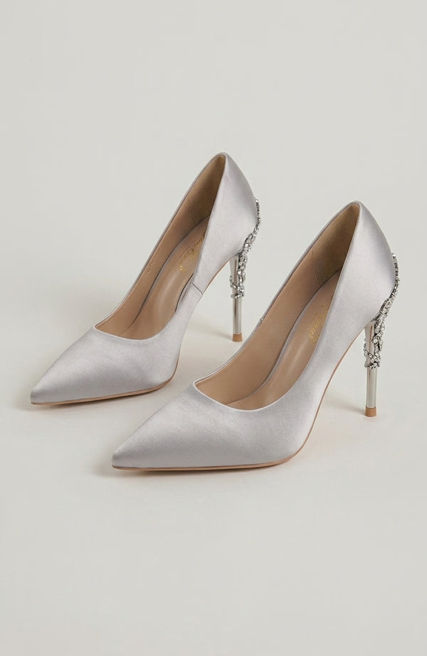 LORVENES Opal Muse Heels featuring a sleek design, pointed toe, and stylish heel in a shiny, elegant finish. (600x920)