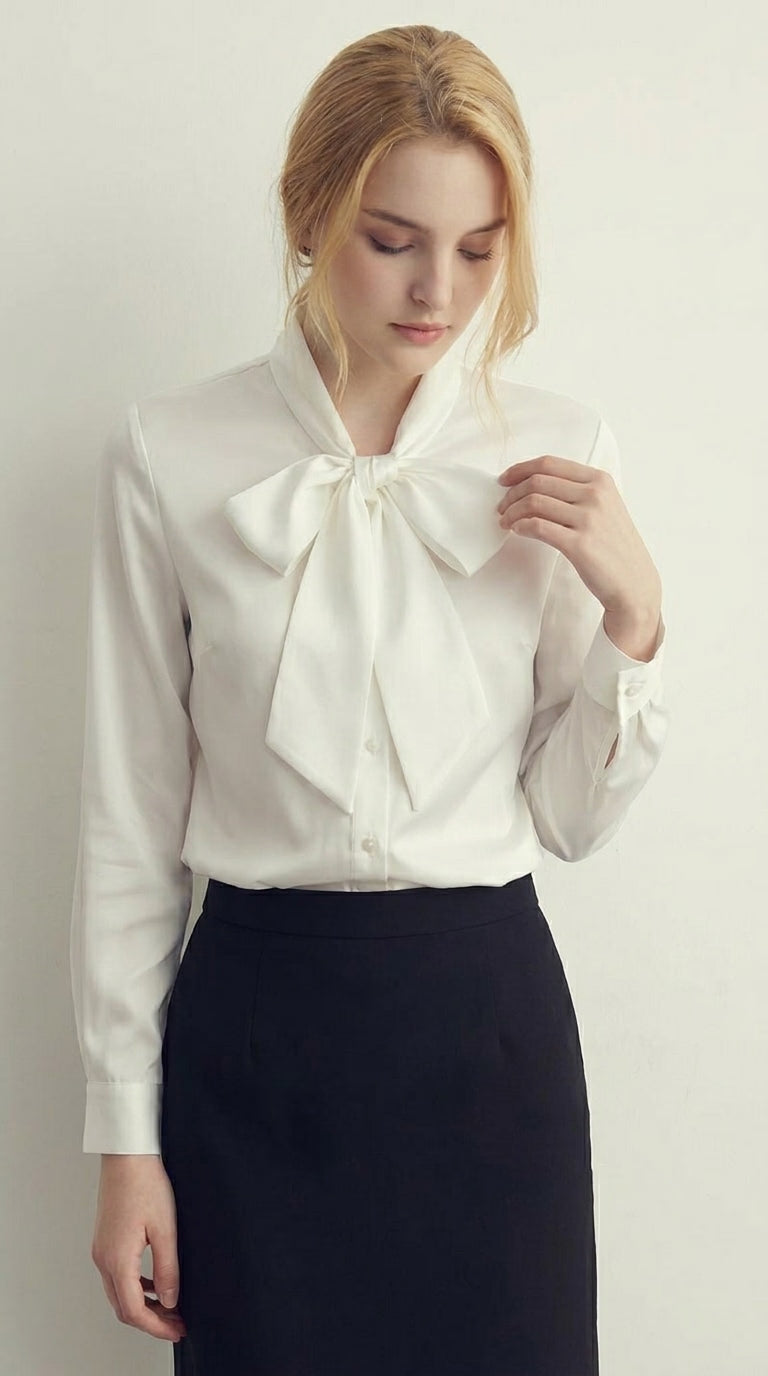 LORVENE double pocket shirt with button-down front, featuring two chest pockets and long sleeves, in a casual style.