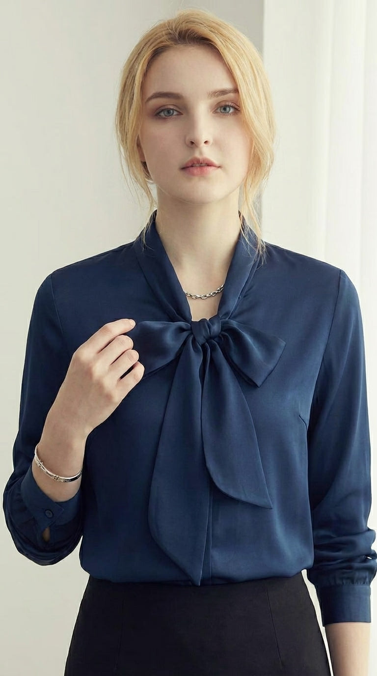 LORVENE double pocket shirt with button front and long sleeves, shown in a close-up of the bottom right section.