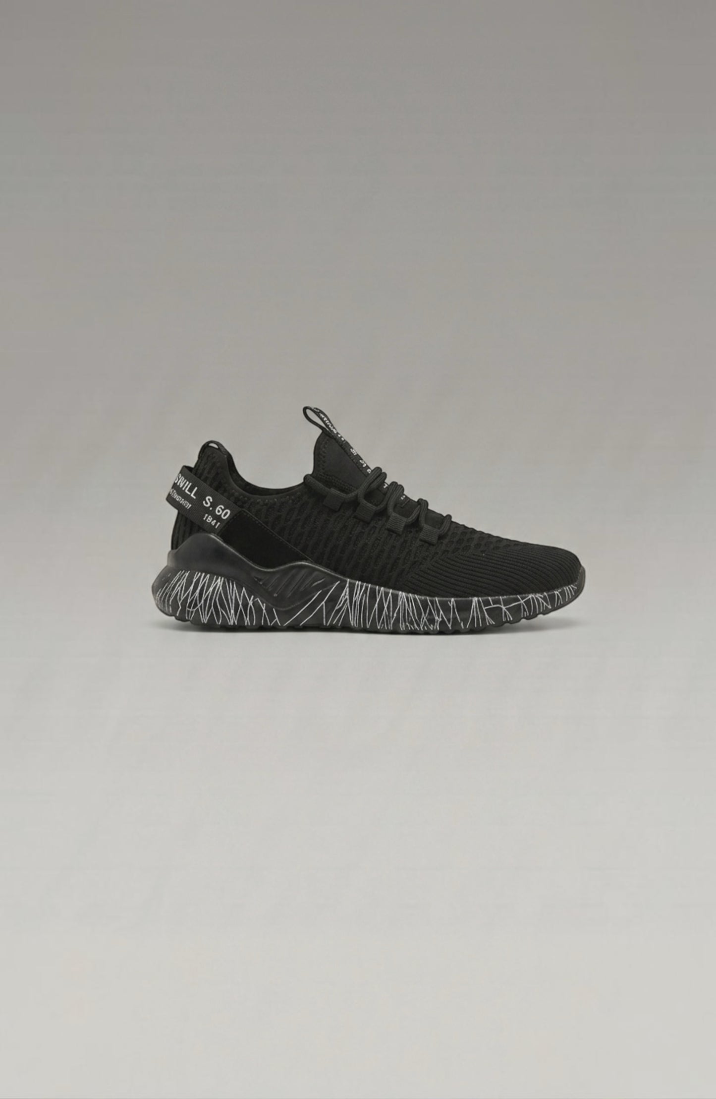 LORVENE Chrome Path Sneakers in silver with white soles, display front view showing stylish athletic footwear.
