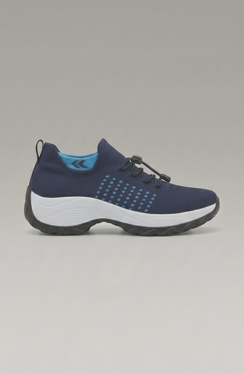 LORVENE Calm Glow sneakers with white and pastel accents, showcasing their sleek design and comfortable fit.