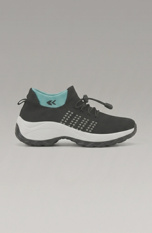 LORVENE Calm Glow sneakers featuring a sleek design in neutral tones, with cushioned soles and stylish laces.