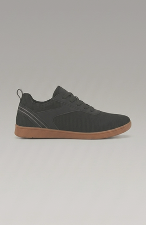 LORVENE Glide Flare Sneakers in white with stylish flare soles, casual athletic shoes for everyday wear
