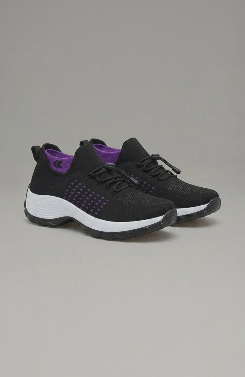LORVENE Calm Glow sneakers in pastel colors, showcasing their stylish design and comfortable fit on a clean background.
