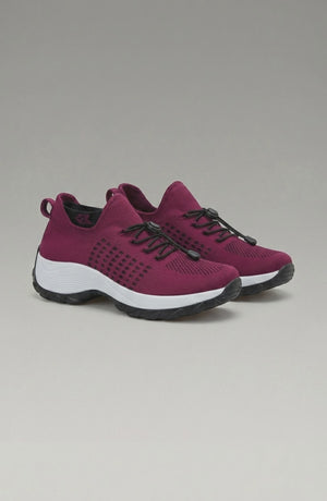 LORVENE Calm Glow sneakers in white with pastel accents, featuring cushioned soles and stylish design for casual wear