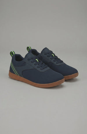 LORVENE Glide Flare Sneakers with white and black design, showcasing stylish casual footwear with flare soles and modern details.