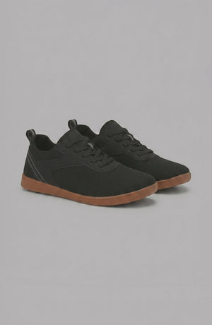 LORVENE Glide Flare Sneakers in white with a sleek design, featuring a comfortable rubber sole and modern athletic style.