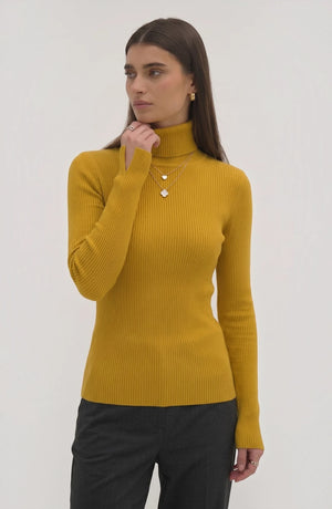 LORVENE Pure Soft Polyester High Neck in a close-up image showing the smooth fabric and high neckline design.