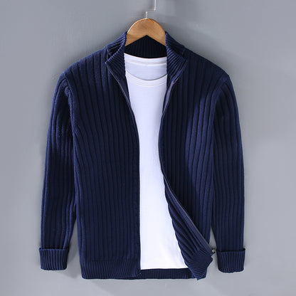 LORVENE Textured Knit Cardigan