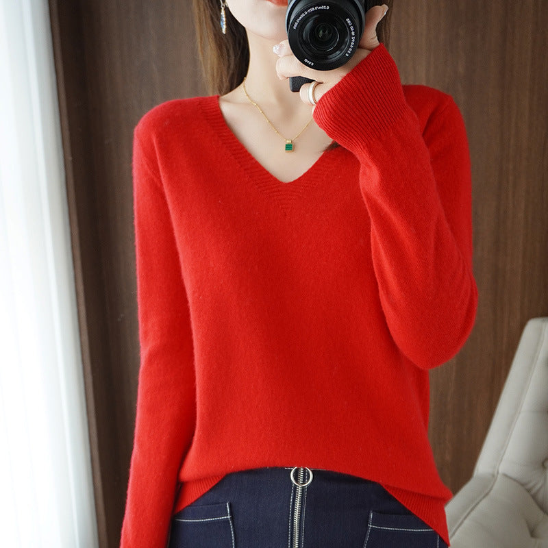 LORVENE Ribbed Knit Sweater