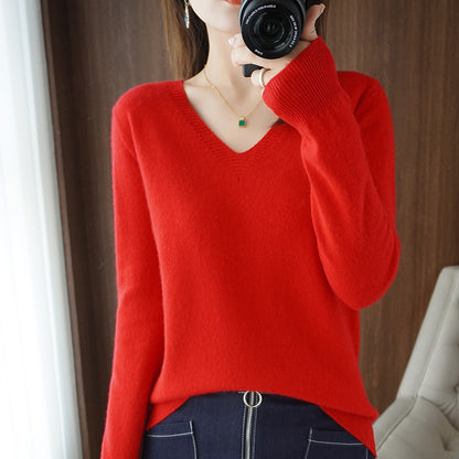 LORVENE Ribbed Knit Sweater