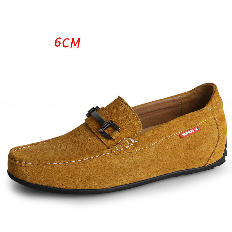Brown loafer shoe with a visible brand logo on a white background