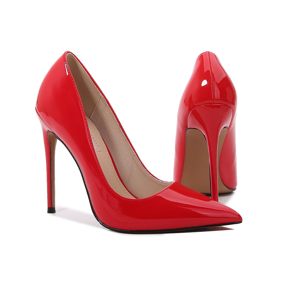 LORVENES Midnight Rouge Pointed Stilettos