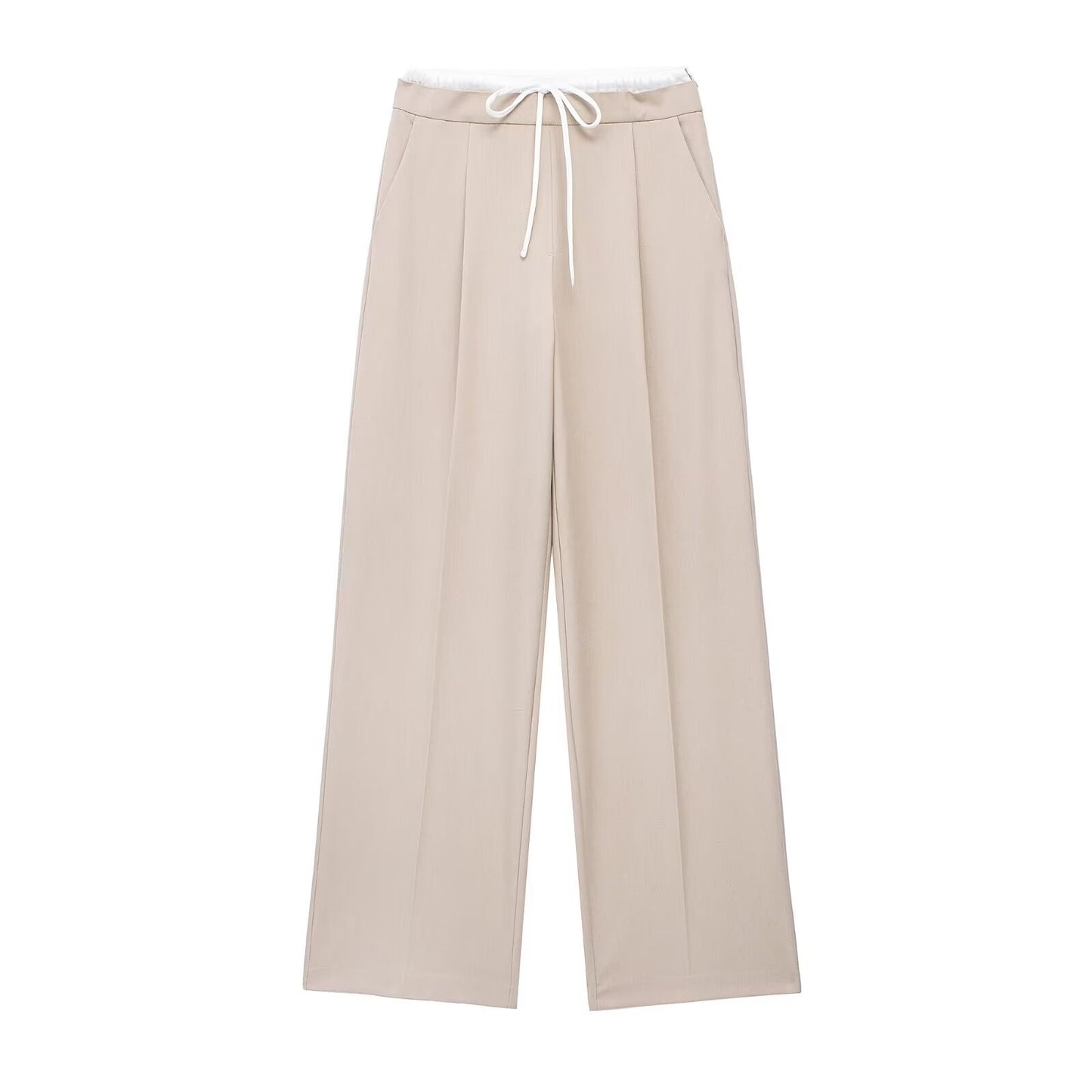 LORVENES Elegant Palazzo Work Pants