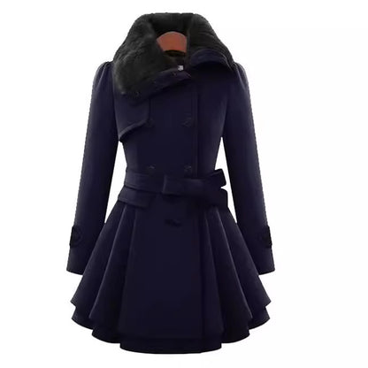LORVENE Classic Belted Soft Coat
