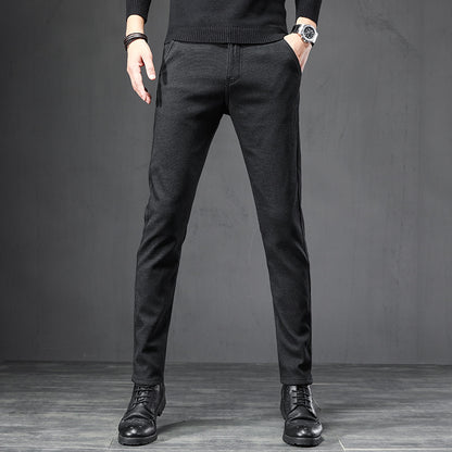 LORVENES Everyday Office Slim Fit Trousers