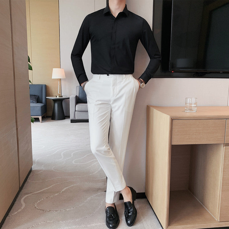 LORVENE Textured Formal Shirt