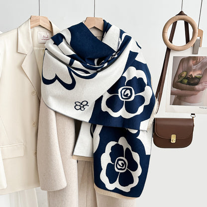 LORVENE Handcrafted Wool Shawl