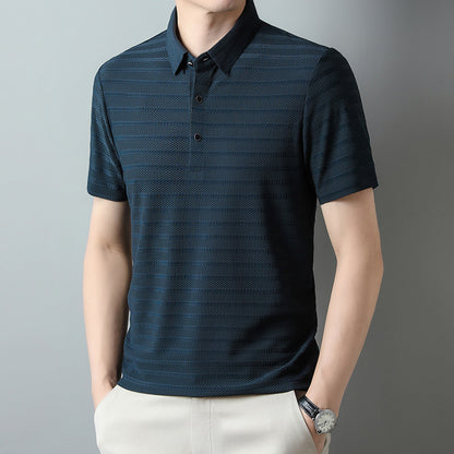 LORVENE Contrast Collar Polo