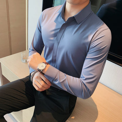 LORVENE Textured Formal Shirt