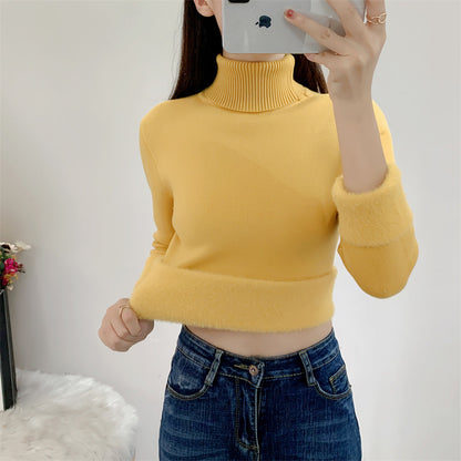 LORVENE Stretch Fit Turtleneck High neck