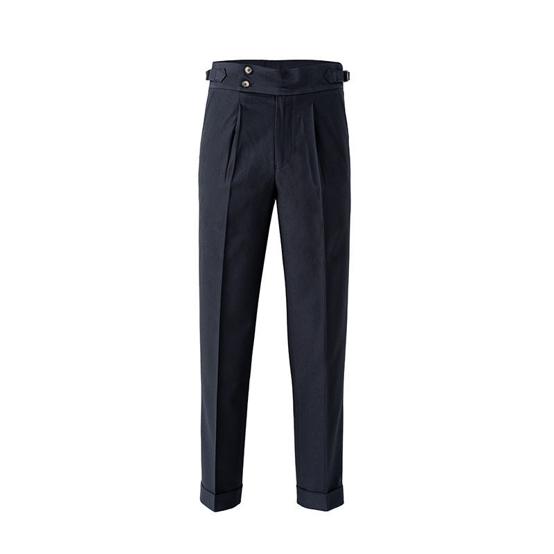 LORVENES Luxury Slim Fit Work Trousers