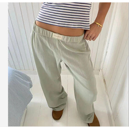 LORVENES Soft Linen Summer Pants
