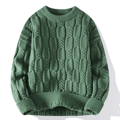 LORVENE Heritage Wool Turtleneck Sweater