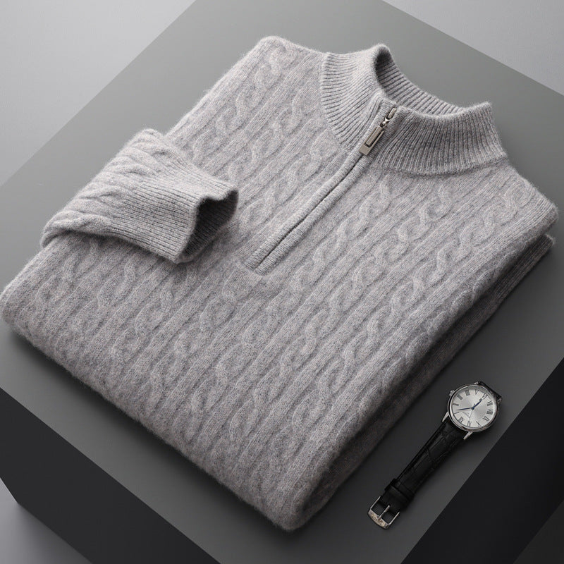 LORVENE Classic High Neck Sweater