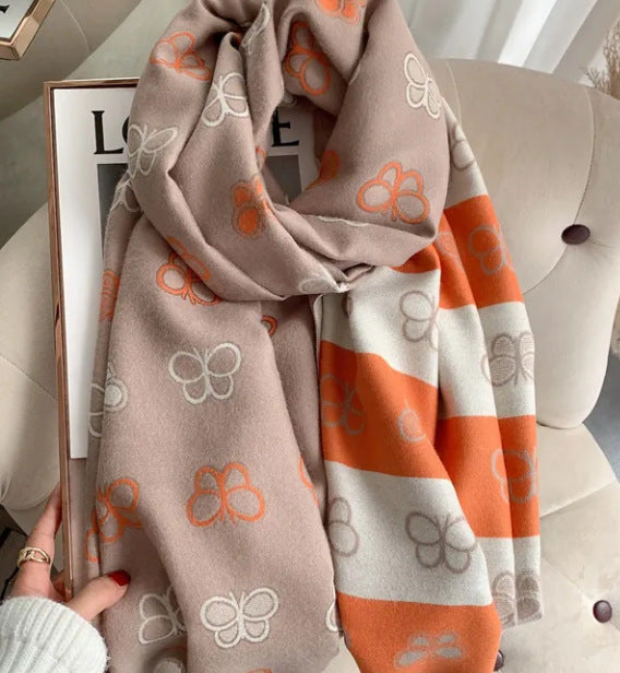 LORVENE Handcrafted Wool Shawl